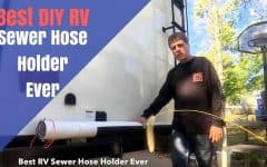 how to make an rv sewer hose holder