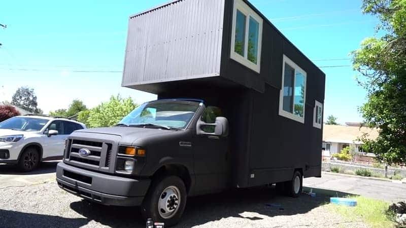Extended Roof Moving Truck Rv Conversion