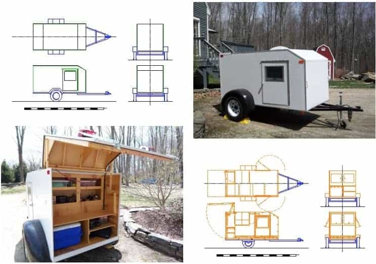teardrop mini camper travel trailers plans donwload 