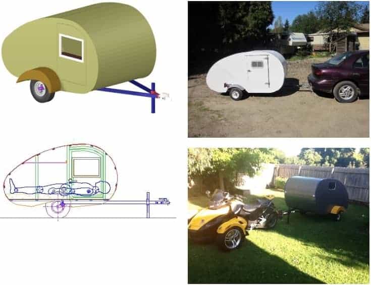 The Pico-Light (Suitable as a Motorcycle Teardrop Camper)