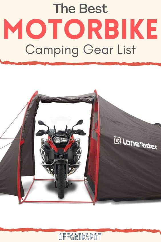 Motorbike Camping Gear