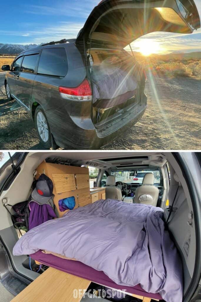 13. Toyota Sienna Stealth Minivan Camper